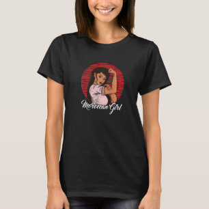 T-shirt Drapeau marocain Maroc Fille marocaine