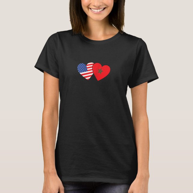 T-shirt Drapeau marocain soc marocain (Devant)
