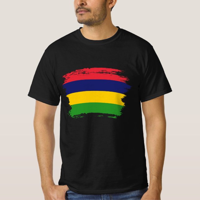 T-shirt Drapeau mauricien (Devant)