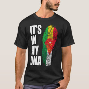 T-shirt Drapeau Mélange Malien Et Jordanien De L'Adn