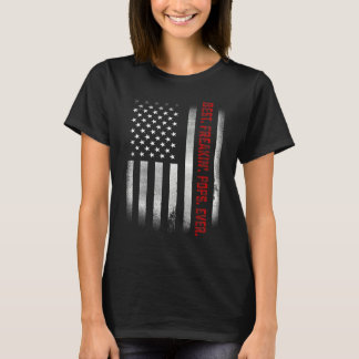 T-shirt Drapeau Mens Fête des pères Best Freakin Pops Ever