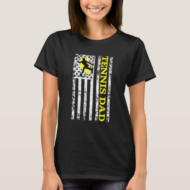 T-shirt Drapeau Mens Tennis Papa (Devant)