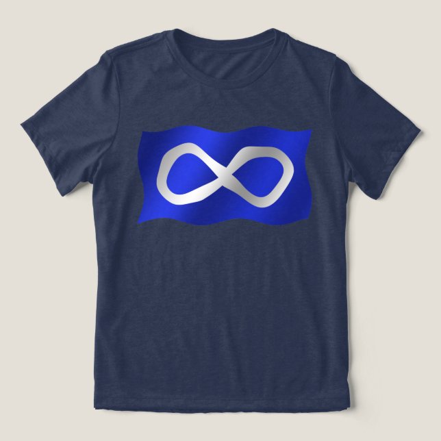 T-Shirt Drapeau Métis Femme Hauts Drapeau Première (Design Recto)