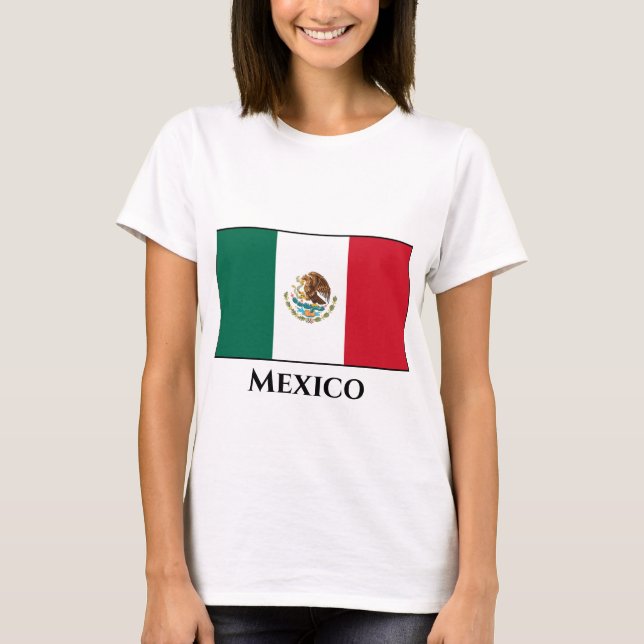 T-shirt Drapeau mexicain (Devant)