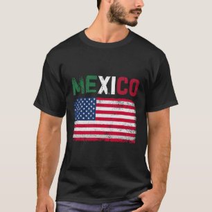 T-shirt Drapeau mexicain américain Drapeau mexicain