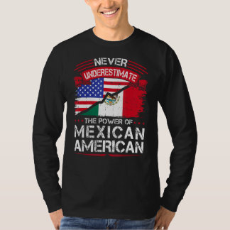 T-shirt Drapeau mexicain américain mexicain