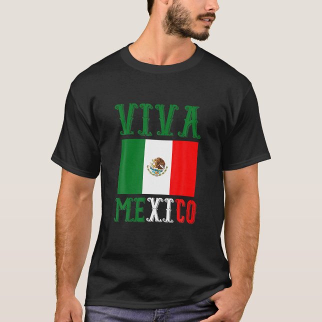 T-shirt Drapeau mexicain Amérique latine Idée cadeau Mexiq (Devant)