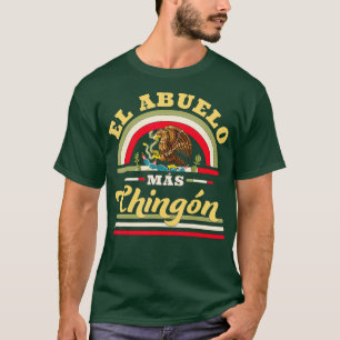 T-shirt Drapeau mexicain amusant Mens El Abuelo Mas Chingo