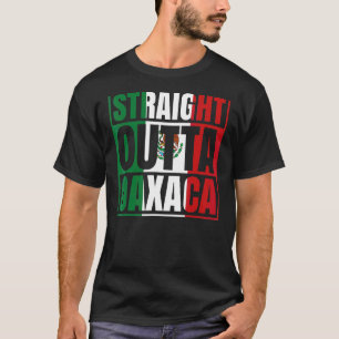 T-shirt Drapeau Mexicain Chicano en périphérie droite de O