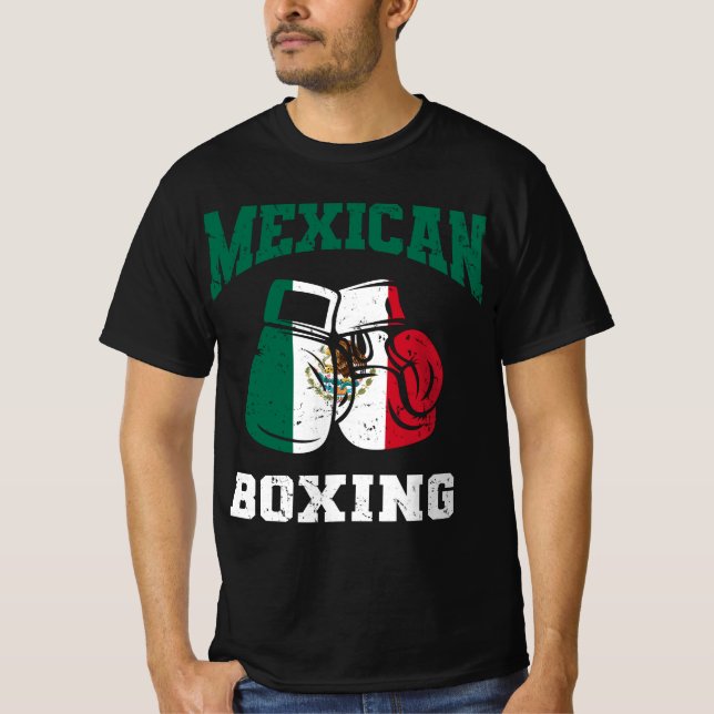 T-shirt Drapeau mexicain de boxe (Devant)