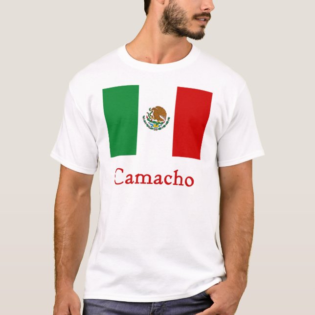 T-shirt Drapeau mexicain de Camacho (Devant)