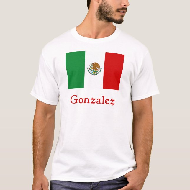 T-shirt Drapeau mexicain de Gonzalez (Devant)