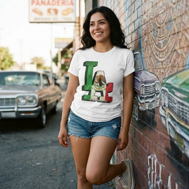 T-shirt Drapeau mexicain de Los Angeles (Los Angeles Mexican Flag T-Shirt)