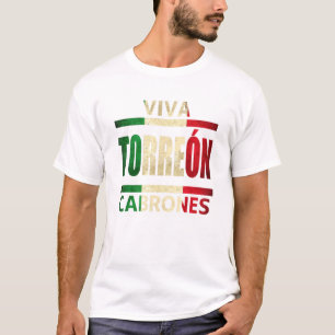 T-shirt Drapeau mexicain de Viva Torreon Cabrones