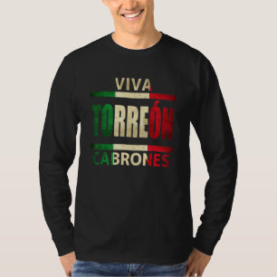 T-shirt Drapeau mexicain de Viva Torreon Cabrones