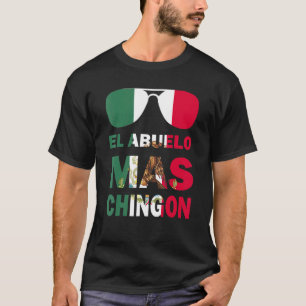 T-shirt Drapeau mexicain El Abuelo Ma Chingon Dia Del Padr