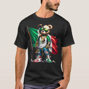 T-shirt Drapeau mexicain élégant Teddy Bear Mexique