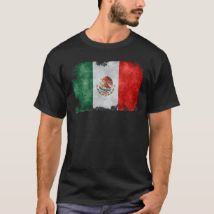 T-shirt Drapeau mexicain en détresse