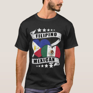 T-shirt Drapeau Mexicain Et Philippin
