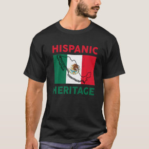 T-shirt Drapeau mexicain Mois du patrimoine hispanique Mex