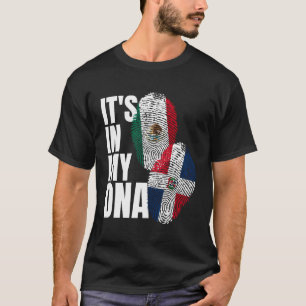 T-shirt Drapeau mexicain plus dominicain