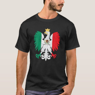 T-shirt Drapeau mexicain polonais Aigle Mexique Pologne Po