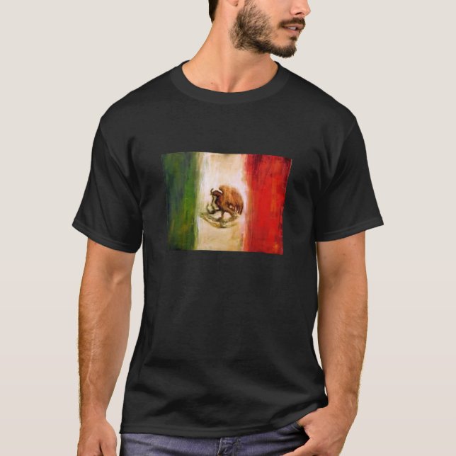 T-shirt Drapeau mexicain vintage (Devant)