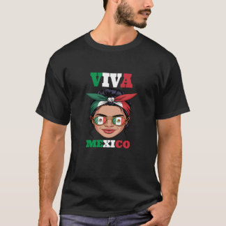 T-shirt Drapeau Mexicain Viva Fête de l'Indépendance du Me