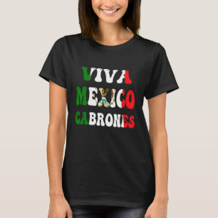 T-shirt Drapeau Mexicain Viva Mexique Fierté Jour de l'Ind
