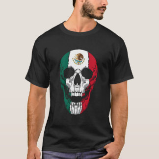 T-shirt Drapeau Mexique Crâne mexicain Hecho En Mexique Ca