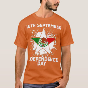 T-shirt Drapeau Mexique vintage 16 septembre Mexique Indép