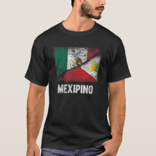 T-shirt Drapeau mi-mexicain mi-philippin Mexique Philippin