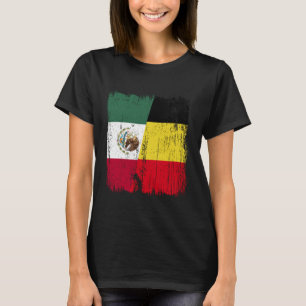 T-shirt Drapeau moitié Mexique Belgique Maillot mexicain b