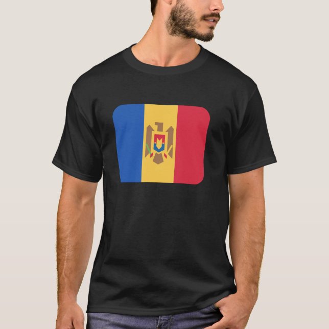 T-shirt Drapeau Moldavie (Devant)