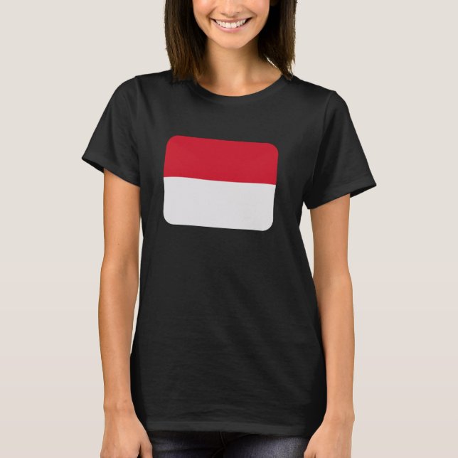 T-shirt Drapeau Monaco (Devant)
