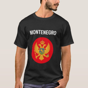 T-shirt Drapeau Monténégro Moderne