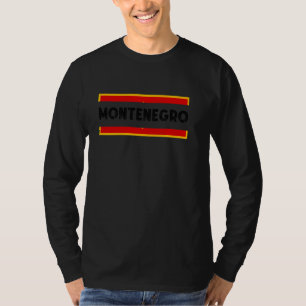 T-shirt Drapeau Monténégro Vintage Racines Monténégrines M
