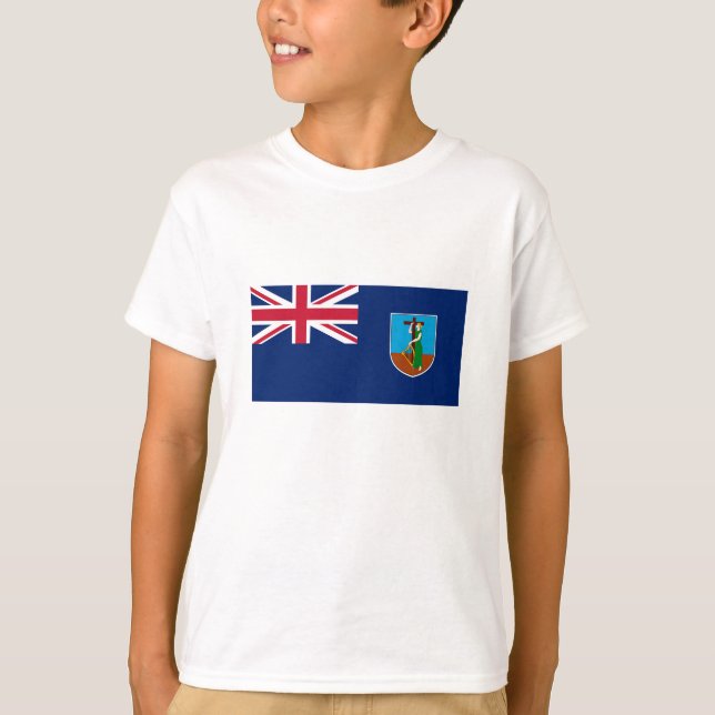 T-shirt Drapeau Montserrat (Devant)