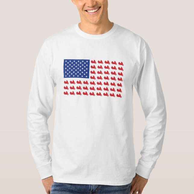 T-shirt Drapeau-Moto-Aile-WING (Devant)