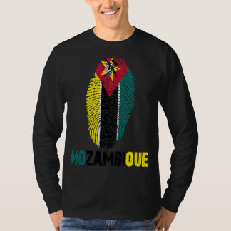 T-shirt Drapeau MOZAMBIQUE Imprimer Drapeau I Love Travel