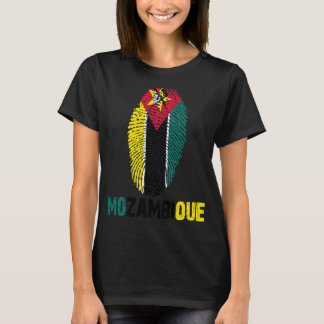 T-shirt Drapeau MOZAMBIQUE Imprimer Drapeau I Love Travel