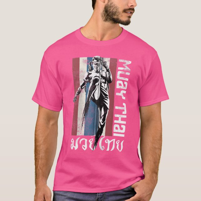 T-shirt Drapeau Muay Thai Thaïlande Arts martiaux (Devant)