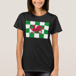 T-shirt Drapeau mystique de dragon celtique rouge du Pays