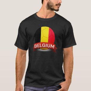 T-shirt Drapeau National Belgique Supporter de Football Be
