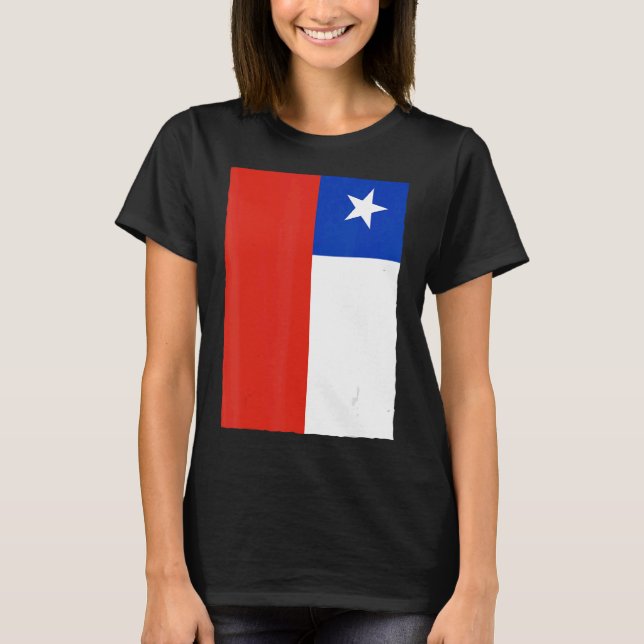 T-shirt Drapeau national chilien Vintage (Devant)