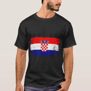 T-shirt Drapeau national croate cadeau Vintage