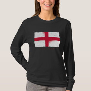 T-shirt Drapeau National d'Angleterre Fan de Football Spor