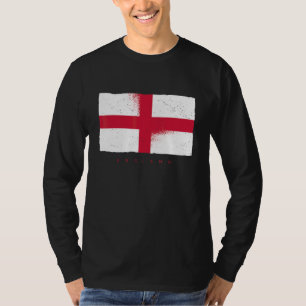 T-shirt Drapeau National d'Angleterre Fan de Football Spor