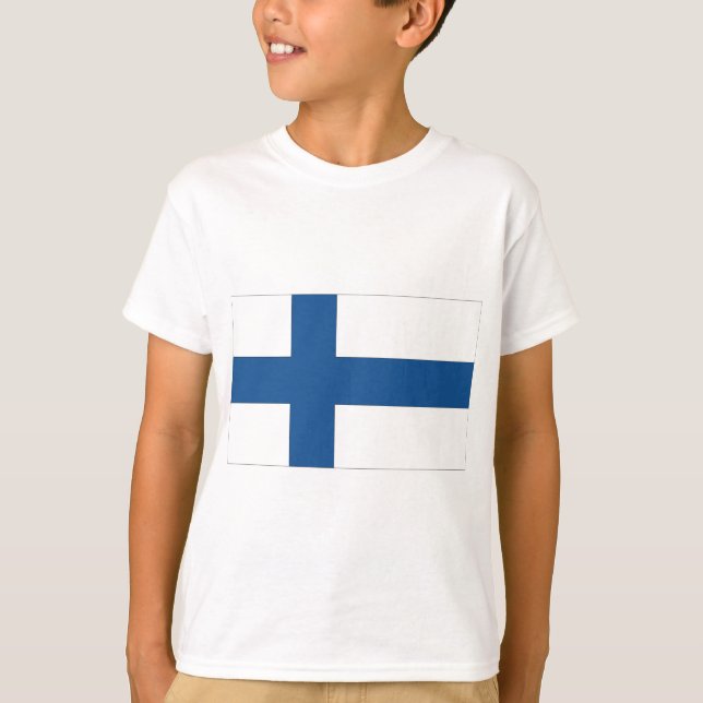 T-shirt Drapeau national de Finlande (Devant)
