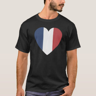 T-shirt Drapeau National de France souvenir pour hommes fe